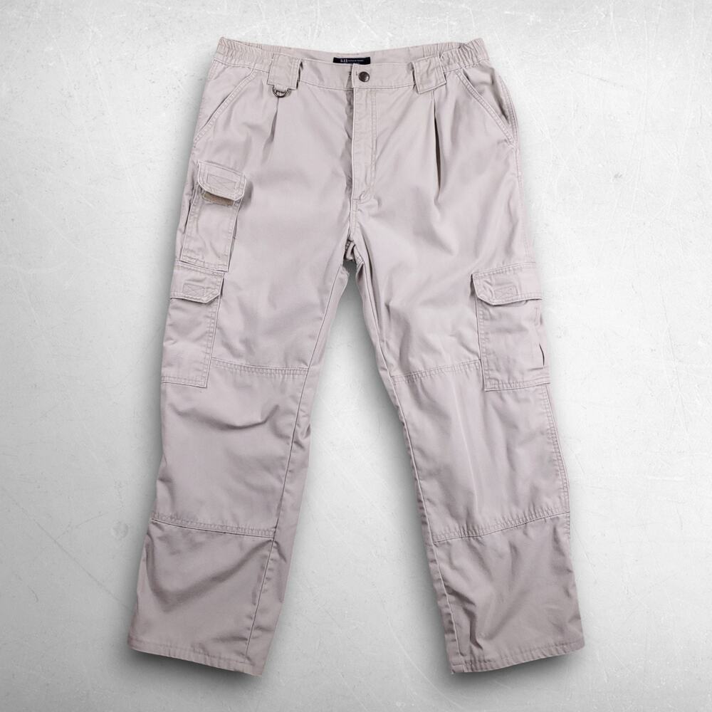 5.11 Tactical Cargo Pants Men 34 Beige Cotton Utility Gorpcore Workwear Outdoor